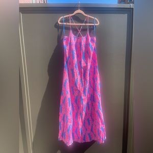 Vineyard Vines Palm Print Maxi Dress